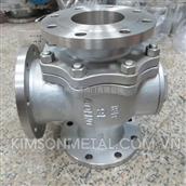 Van cau 3 nga mặt bích inox
